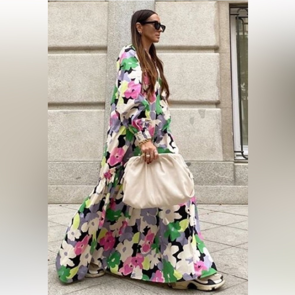 H&M  Floral Long Dress - Picture 10 of 12